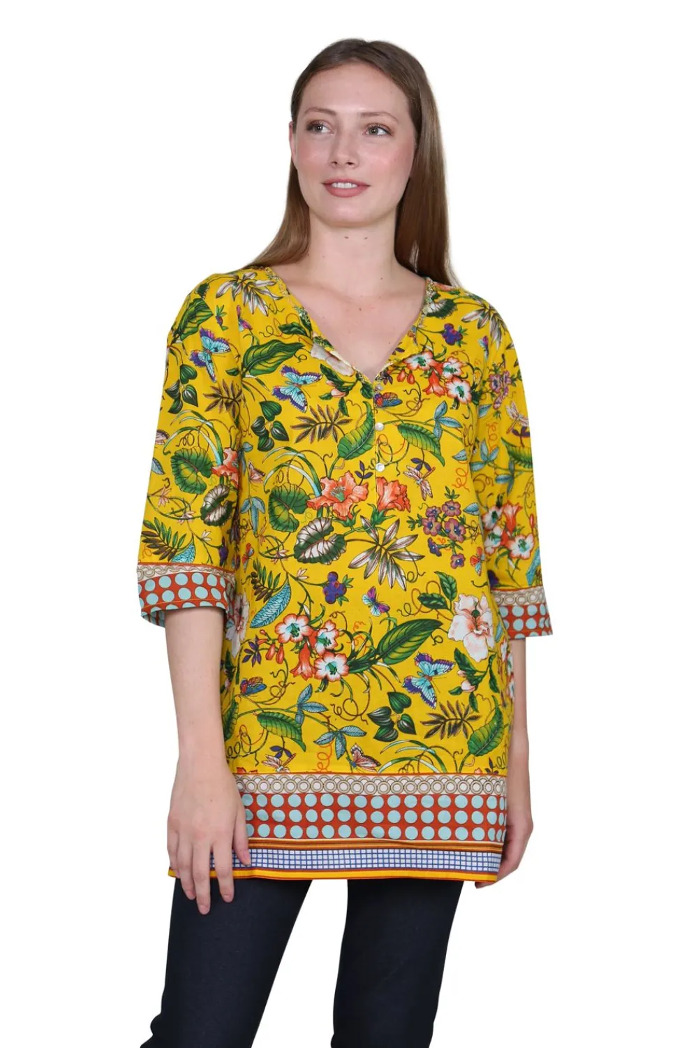 La Cera™ Tunica Floral De Tecnicas Mixtas