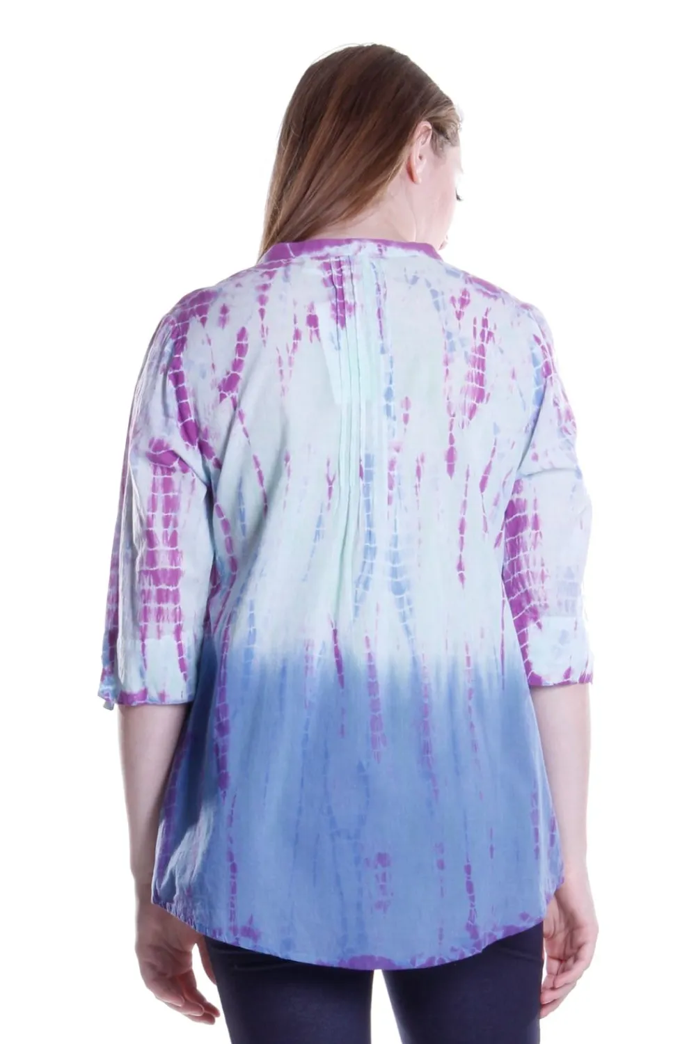 La Cera™ Tunica Plisada Con Efecto Tie-Dye