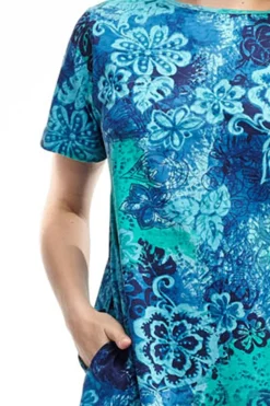 La Cera™ Vestido Acampanado Con Estampado Floral La Cera