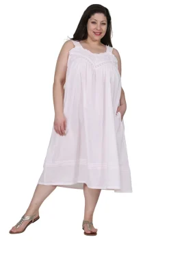 La Cera™ Vestido Bordado 100% Algodon.