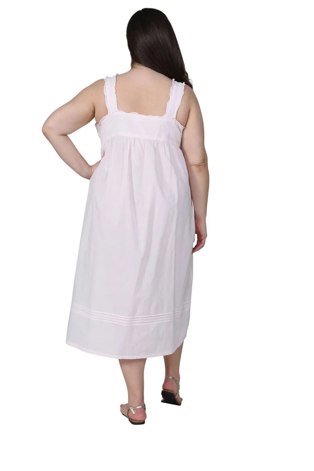 La Cera™ Vestido Bordado 100% Algodon.