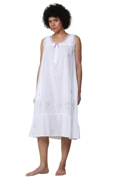 La Cera™ Vestido Bordado Sin Mangas Con Cuello Redondo