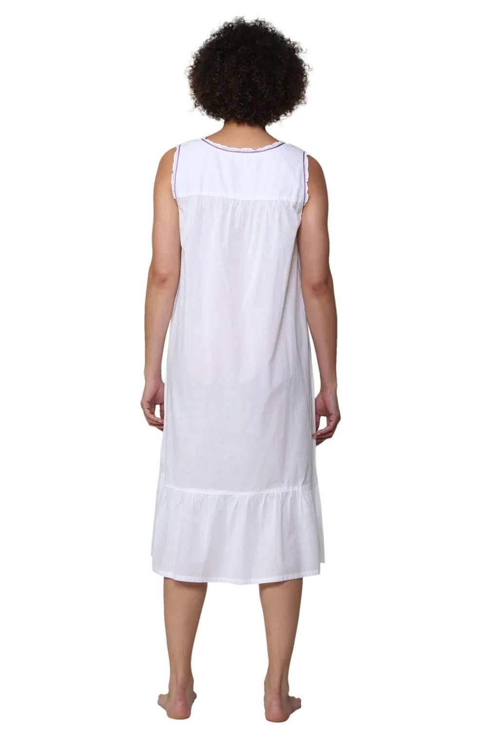La Cera™ Vestido Bordado Sin Mangas Con Cuello Redondo