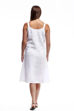 La Cera™ Vestido Bordado Sin Mangas De Lino