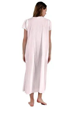 La Cera™ Vestido Con Apliques De Encaje 100% Algodon La Cera