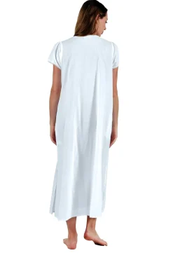 La Cera™ Vestido Con Apliques De Encaje 100% Algodon La Cera