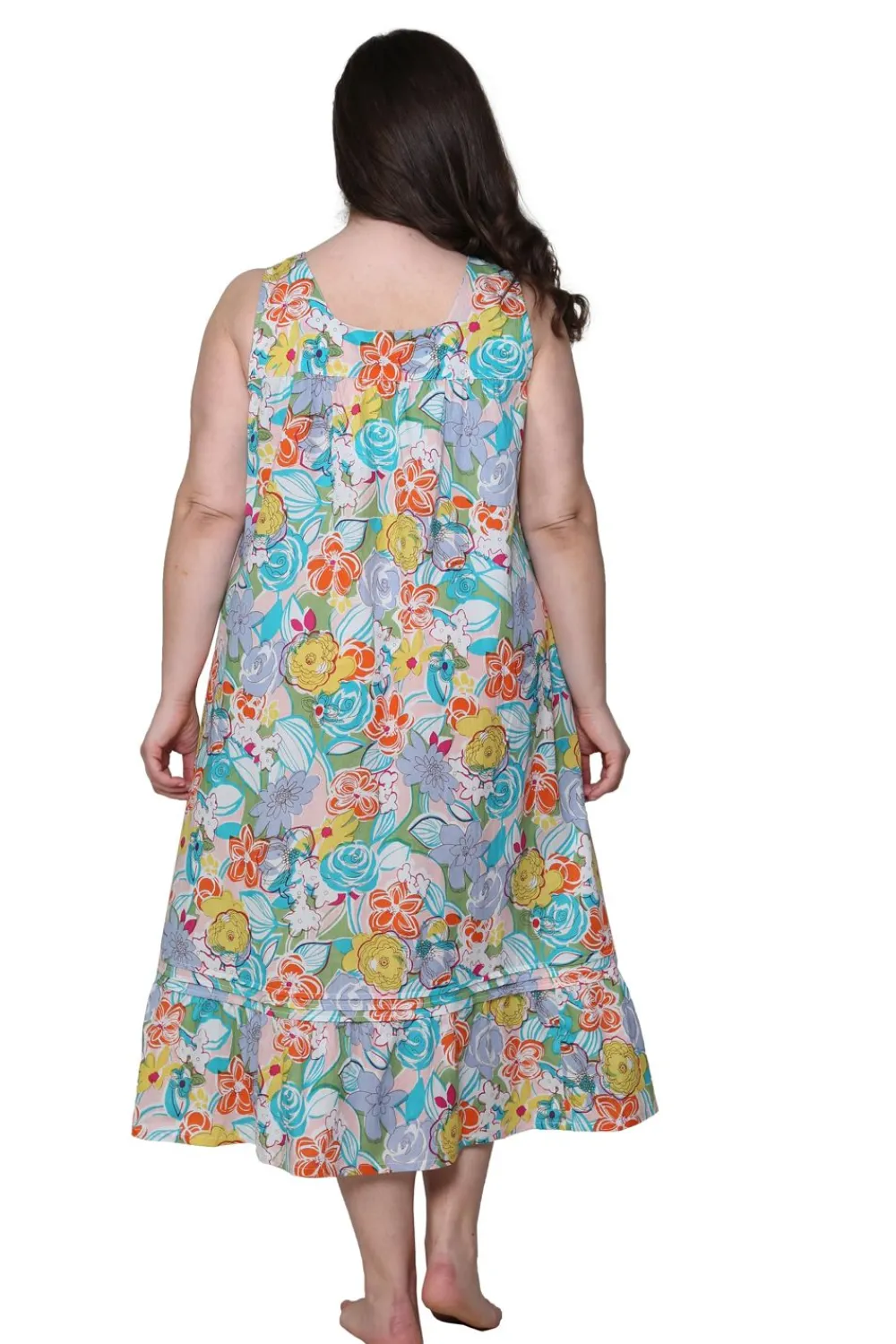 La Cera™ Vestido Con Escote Corazon Y Estampado Vibrante Con Bolsillos - Tallas