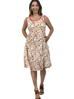 La Cera™ Vestido Con Estampado De Rayon A Capas De La Cera