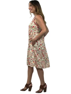La Cera™ Vestido Con Estampado De Rayon A Capas De La Cera