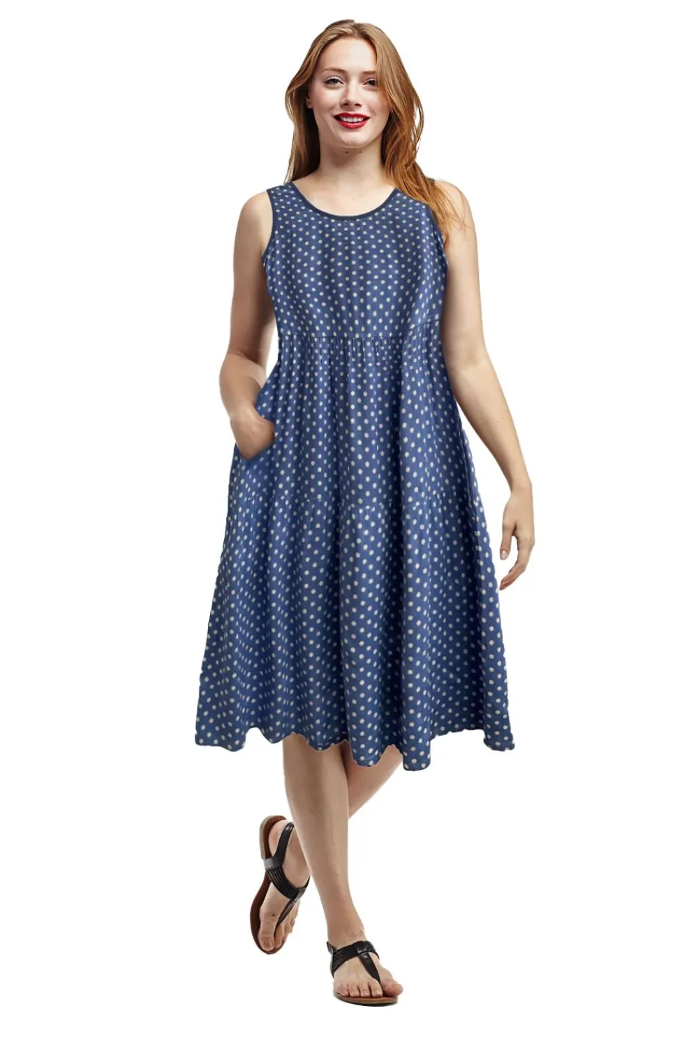 La Cera™ Vestido Con Estampado De Rayon A Capas De La Cera
