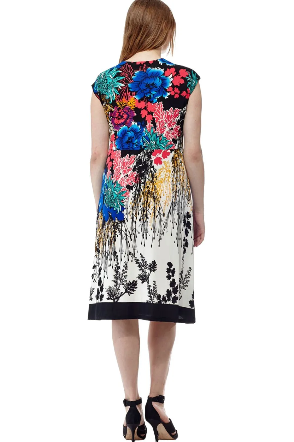 La Cera™ Vestido Con Parte Delantera Cruzada Y Estampado Ple De La Cera