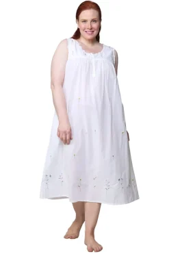 La Cera™ Vestido De Algodon Breath Of Spring De Talla Grande