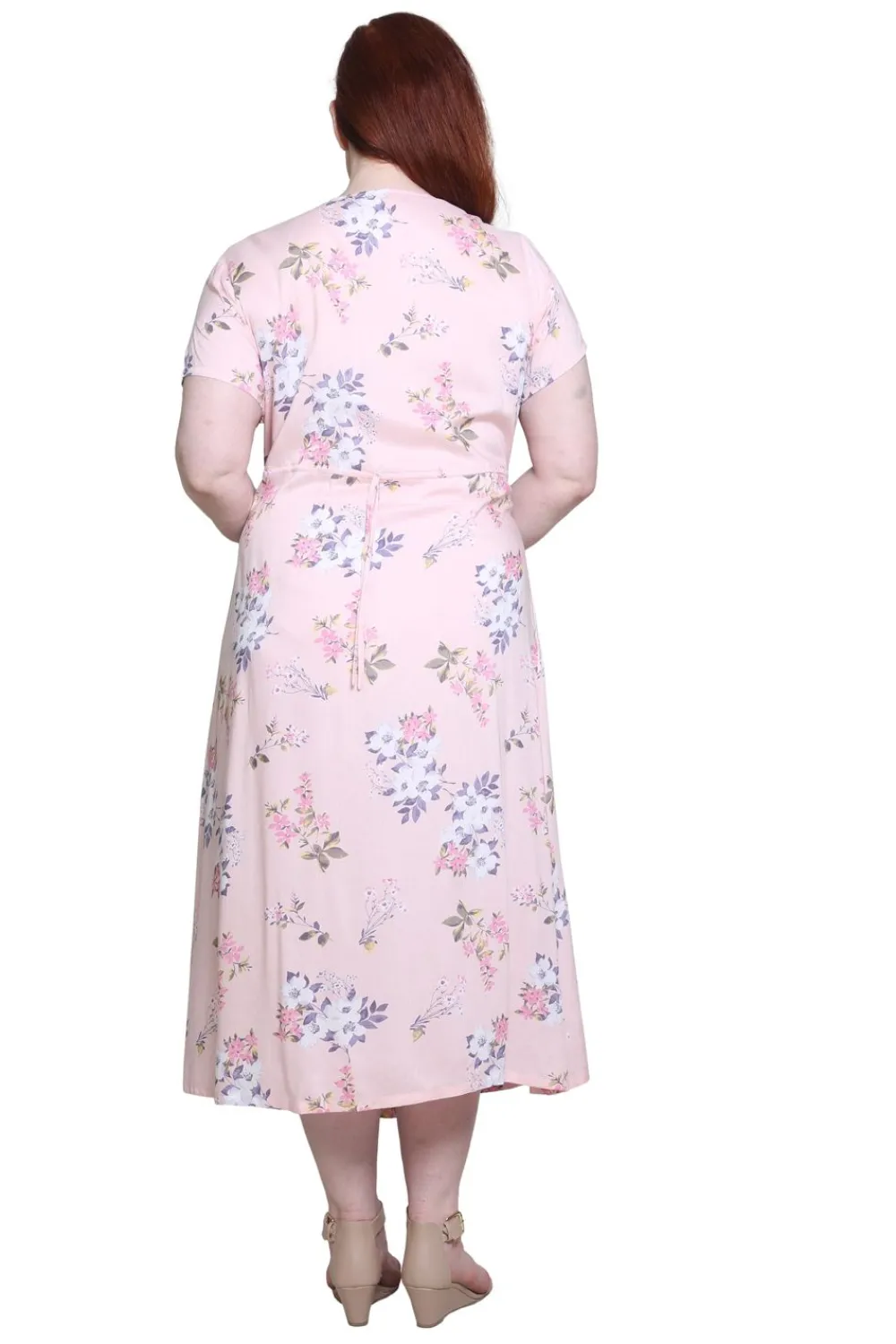 La Cera™ Vestido De Manga Corta Con Botones En La Parte Delantera La Cera De Ta
