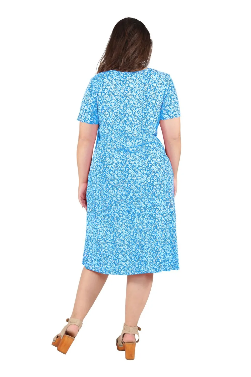 La Cera™ Vestido De Punto Evase De Talla Grande La Cera