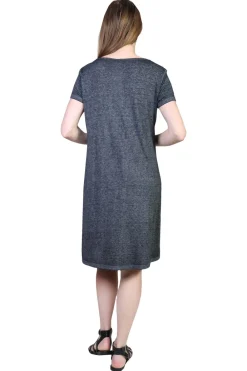 La Cera™ Vestido De Punto Suave Y Flexible