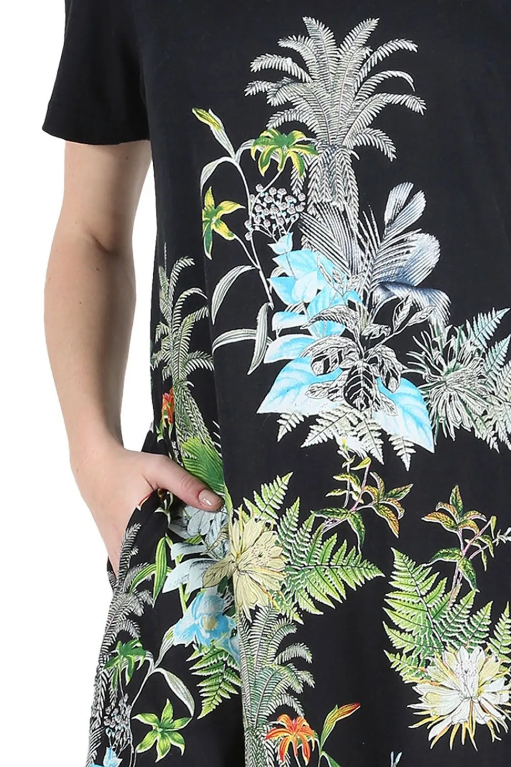 La Cera™ Vestido Evase De Punto De Algodon Con Estampado La Cera