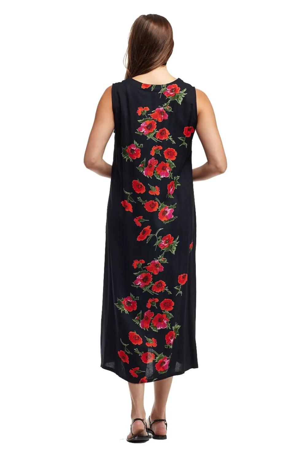 La Cera™ Vestido La Cera Sin Mangas Con Cuello En V