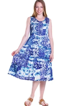 La Cera™ Vestido Sin Mangas Con Efecto Tie-Dye De La Cera