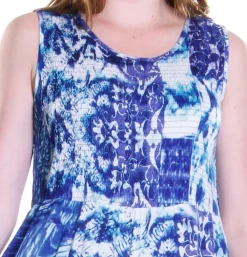 La Cera™ Vestido Sin Mangas Con Efecto Tie-Dye De La Cera