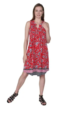 La Cera™ Vestido Sin Mangas Con Estampado De Bordes