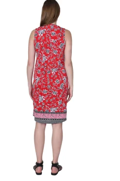 La Cera™ Vestido Sin Mangas Con Estampado De Bordes