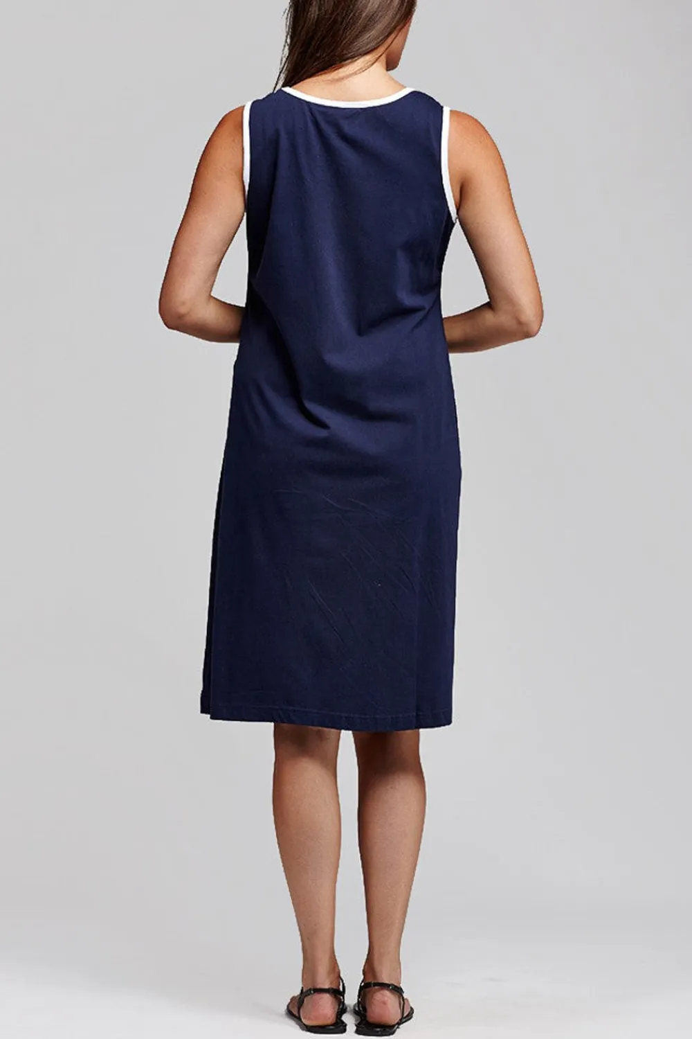 La Cera™ Vestido Sin Mangas Con Estampado De Ancla