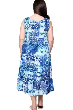 La Cera™ Vestido Sin Mangas De Talla Grande Con Tenido Anudado De La Cera