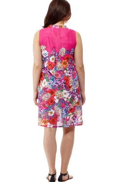 La Cera™ Vestido Veraniego Corto Floral Sin Mangas La Cera